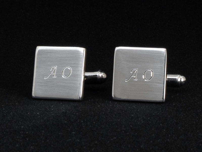 Personalized Cufflinks Milano 925 Sterling Silver Squareproduct image #1