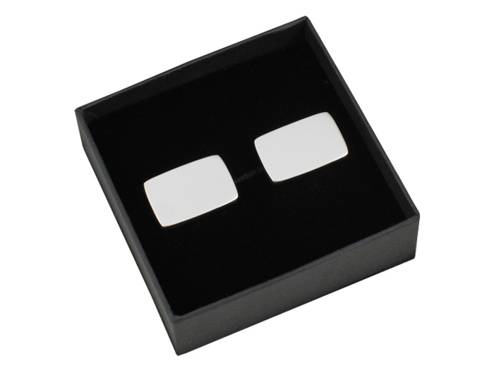 Personalized Cufflinks Milano 925 Sterling Silver Rectangleproduct image #2