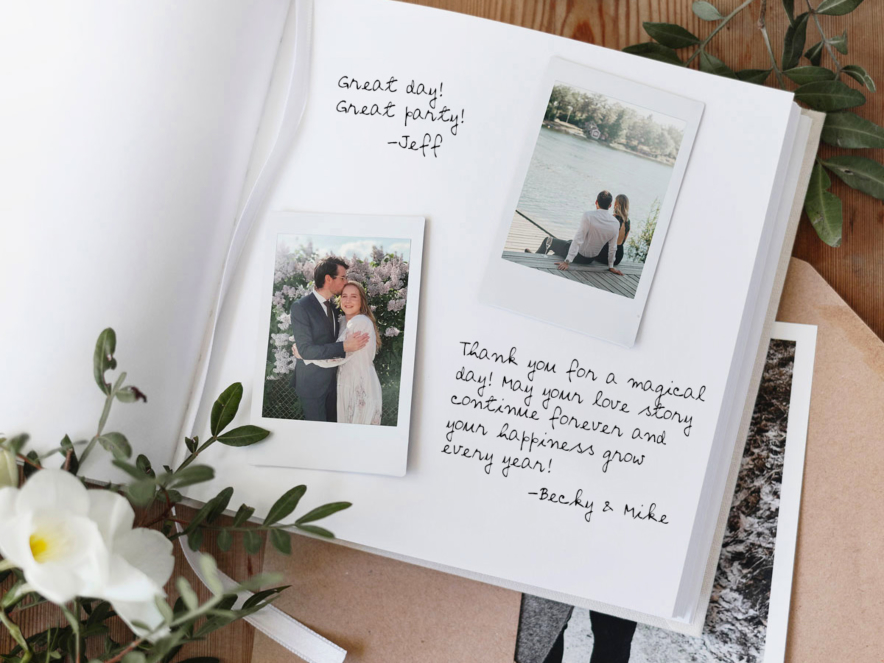 Wedding Guest Book Off White Squareproduct image #4