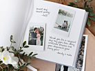 Wedding Guest Book Denim Blue Heart Squareproduct thumbnail #2