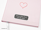 Wedding Guest Book Pink Heart Squareproduct thumbnail #2