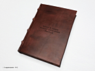 Rustic Wedding Guest Book Leather Mediumproduct thumbnail #4