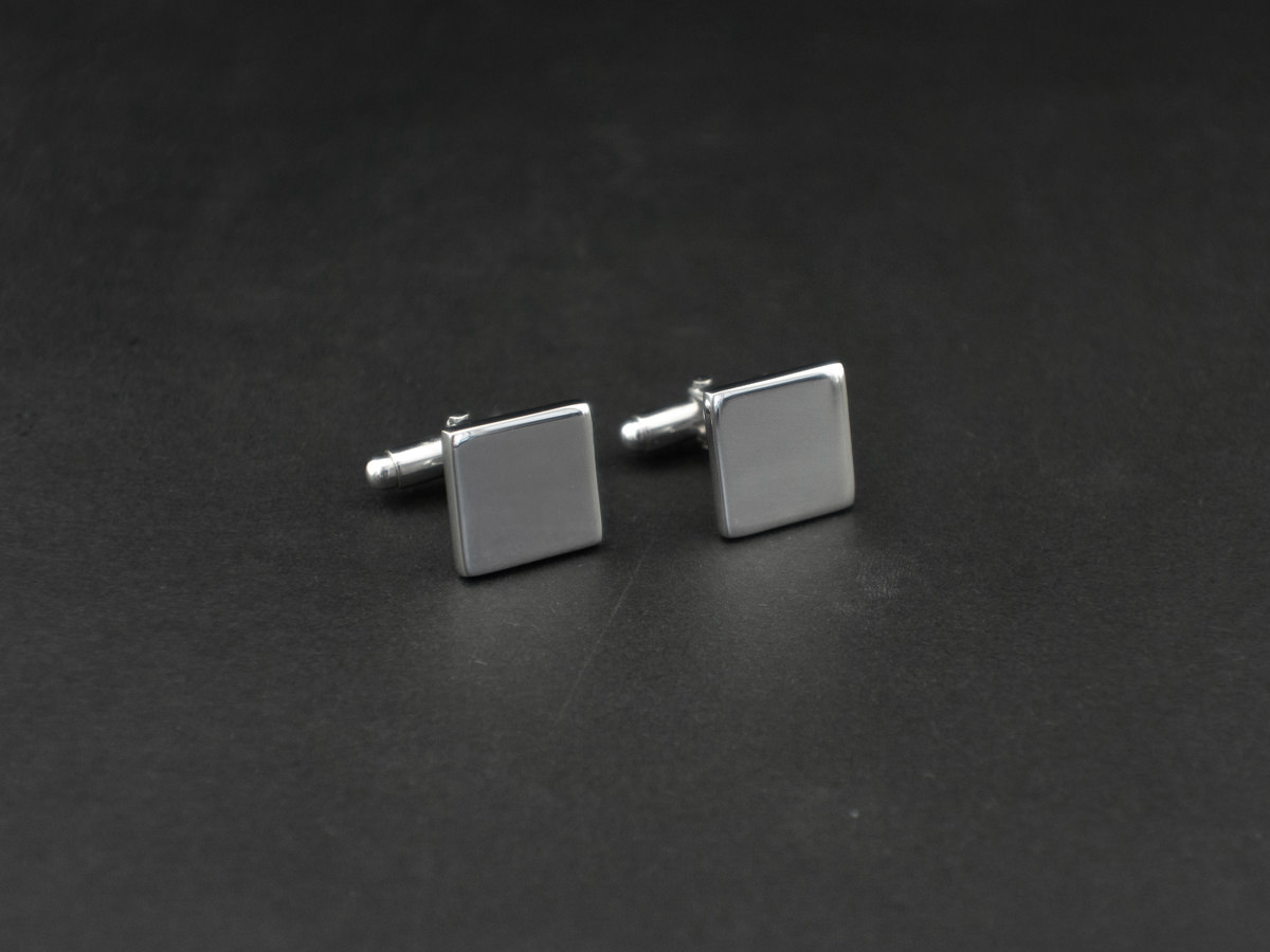 Personalized Cufflinks Milano 925 Sterling Silver Squareproduct zoom image #2